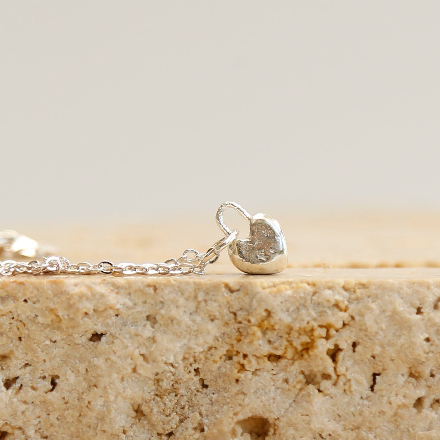sterling silver heart pendant v.2