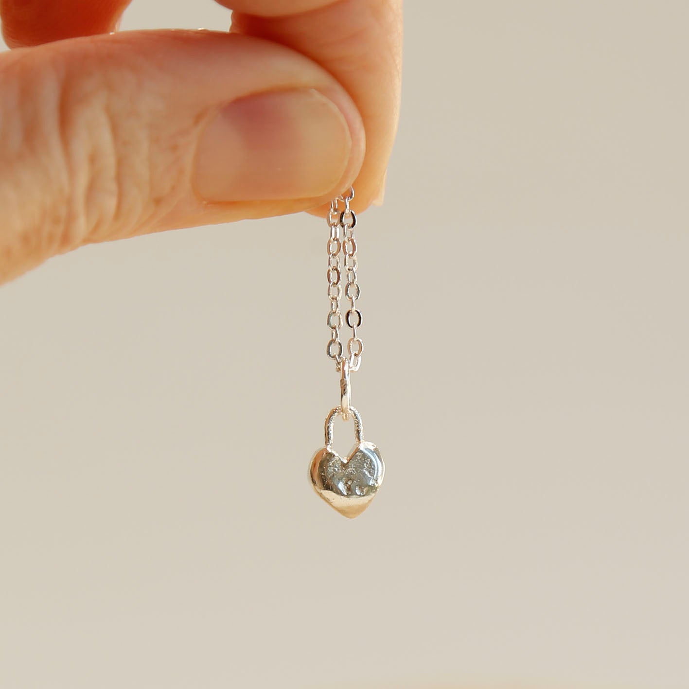 sterling silver heart pendant v.2