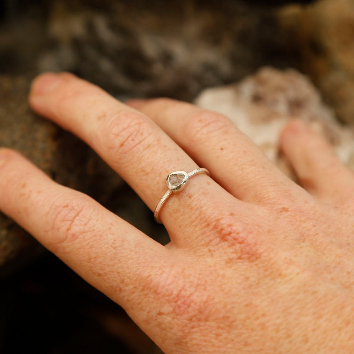 aquamarine ring handmade