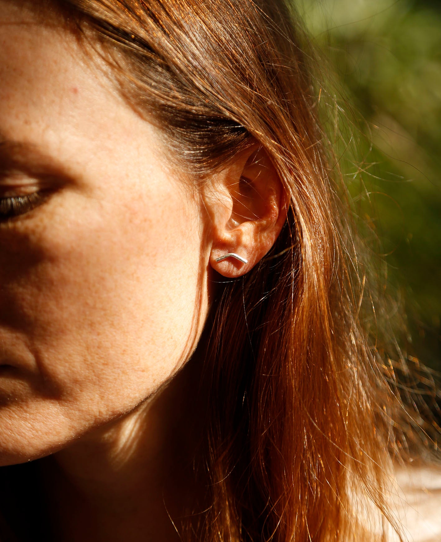 mountain earrings | solid silver