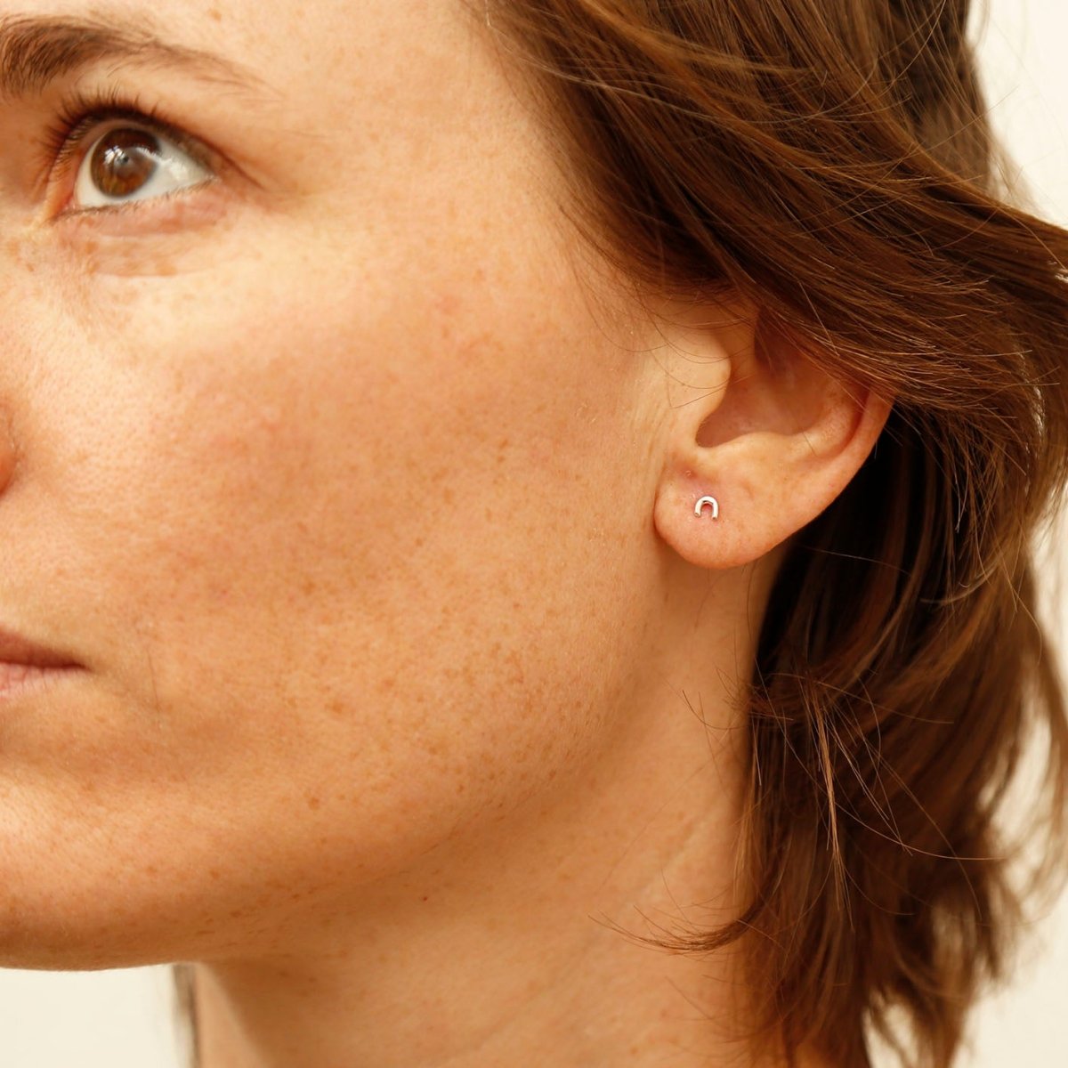 tiny rainbow studs | solid silver