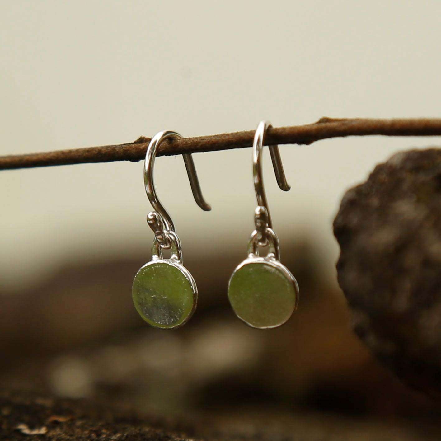 pebble earrings small | solid silver