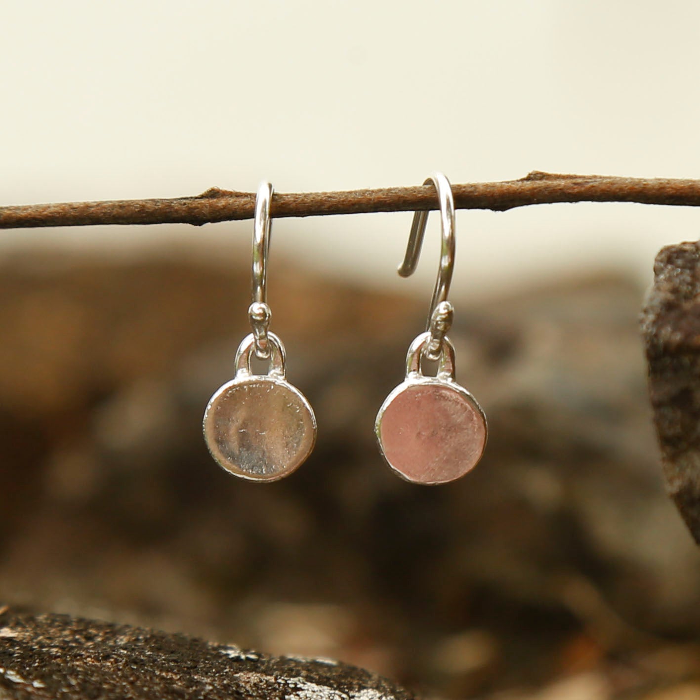 pebble earrings small | solid silver