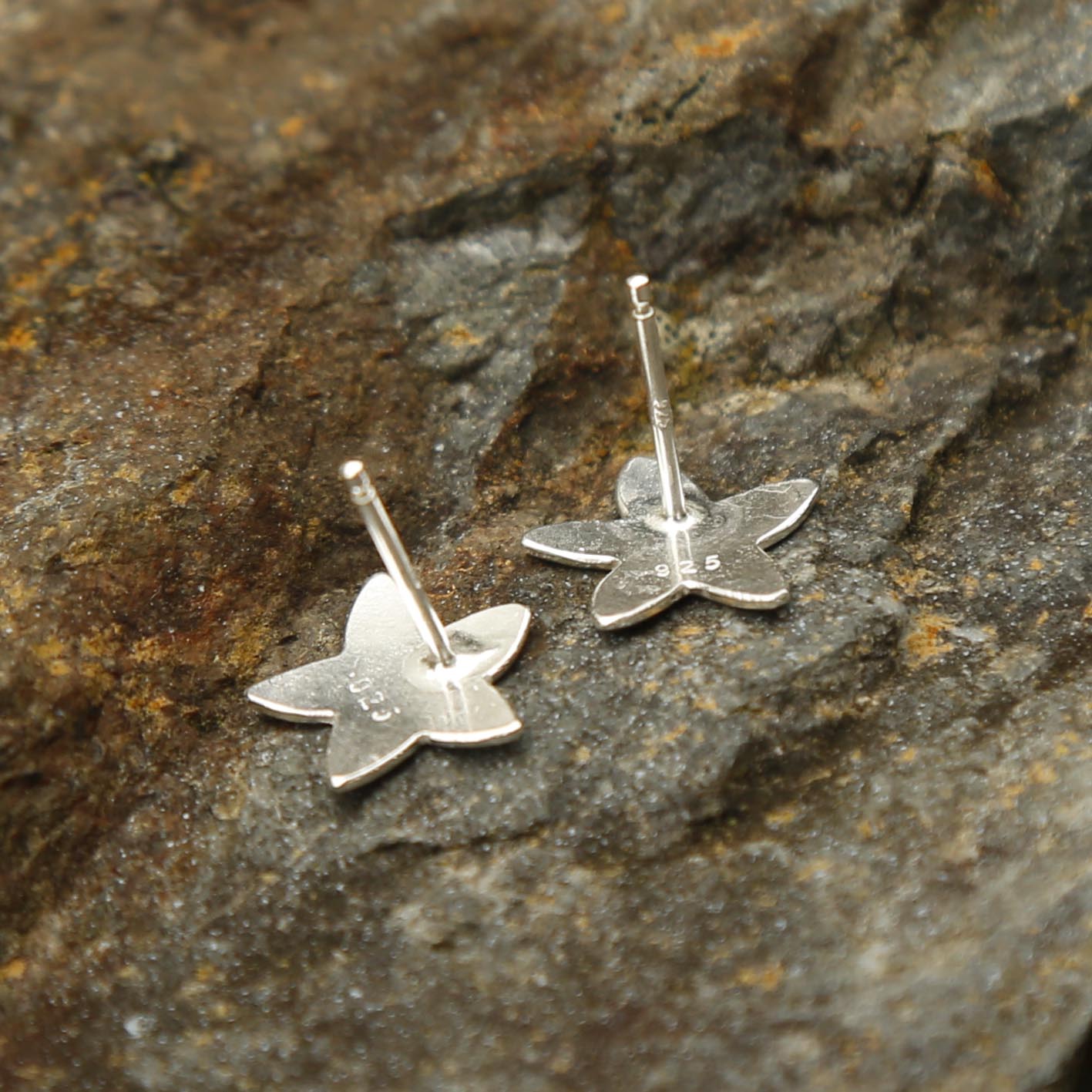 sea star studs | solid silver