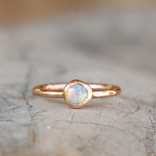 unicorn galaxy opal ring