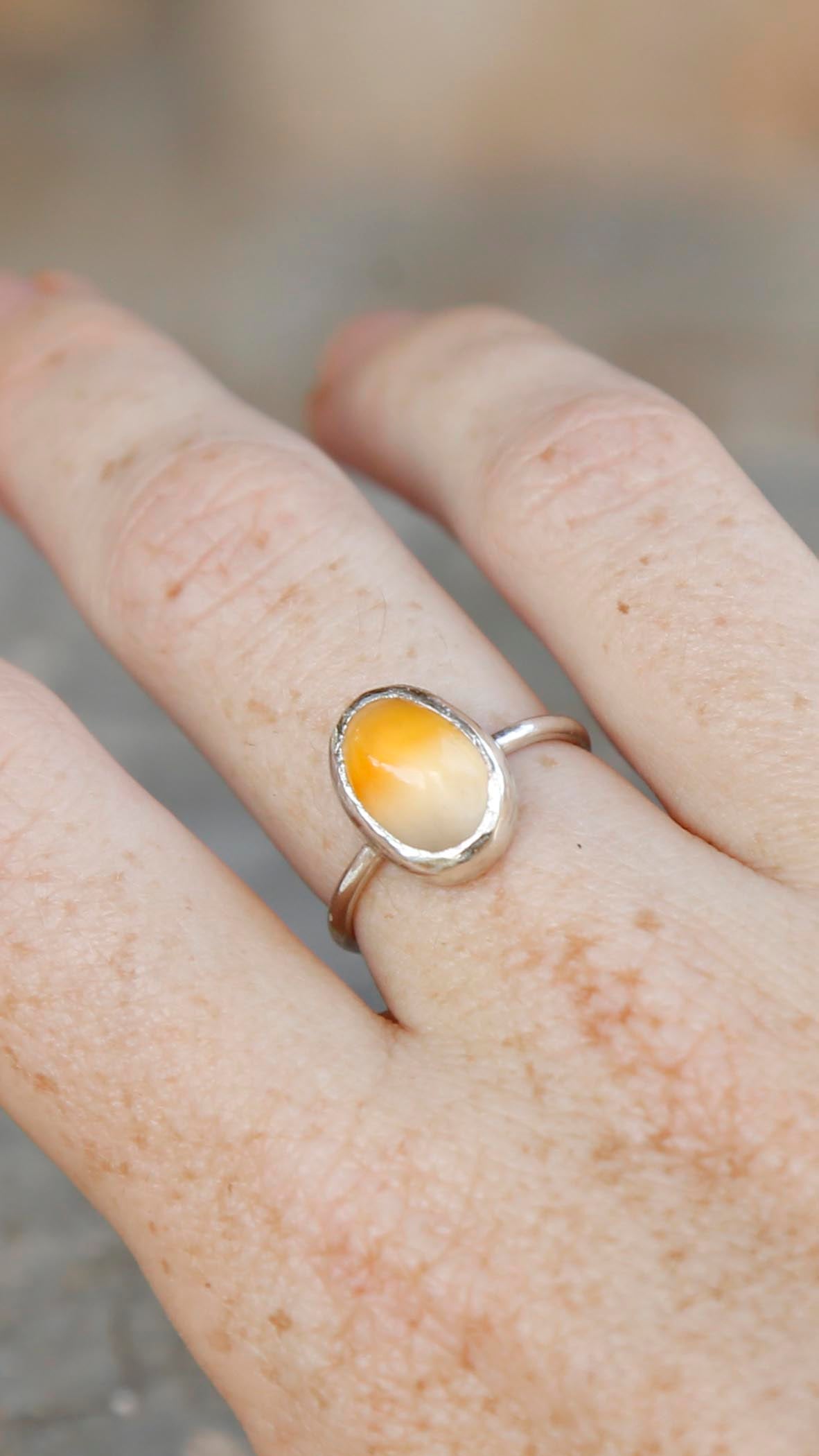 agate ring | M