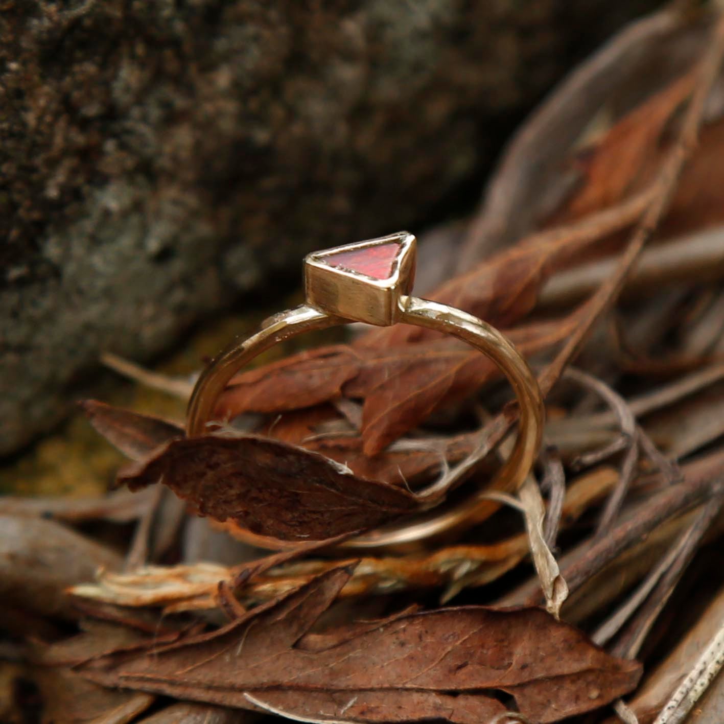 opal ring in solid gold | N 1/2