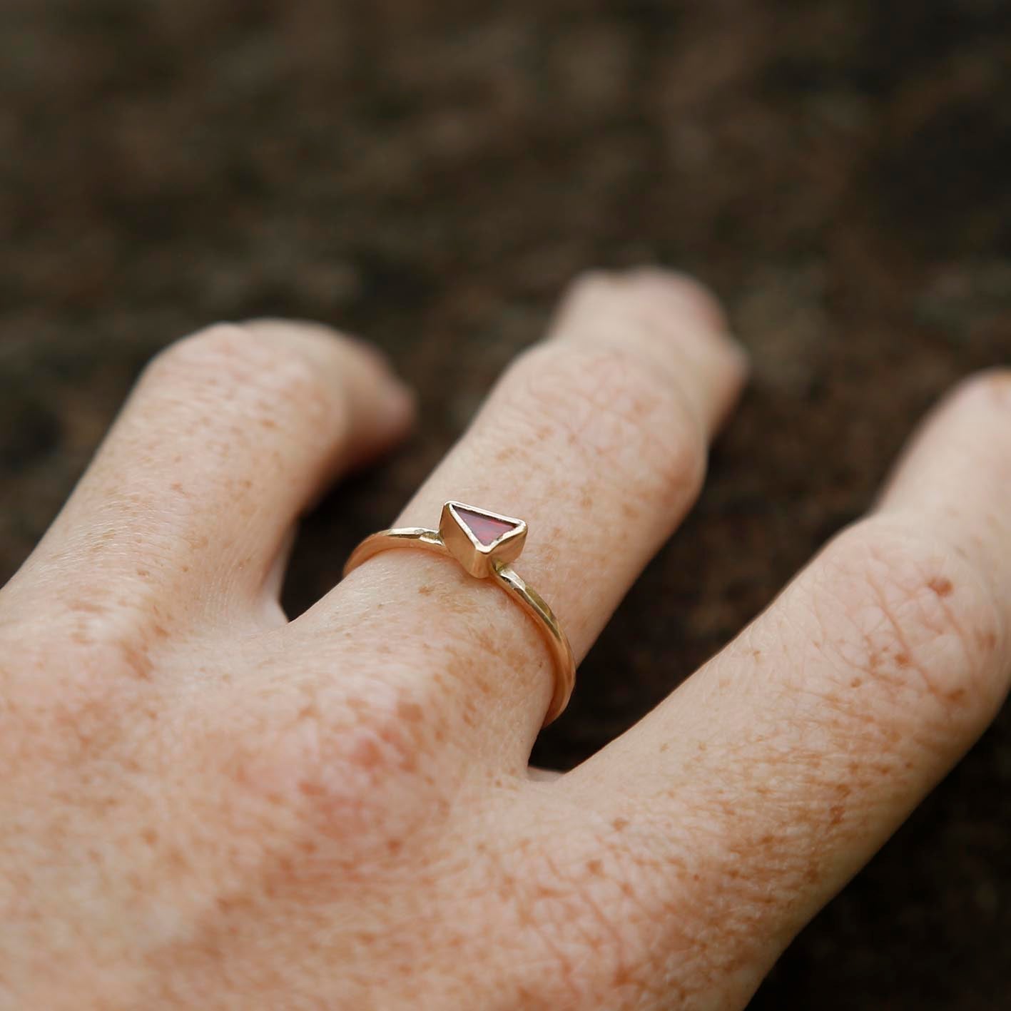 opal ring in solid gold | N 1/2