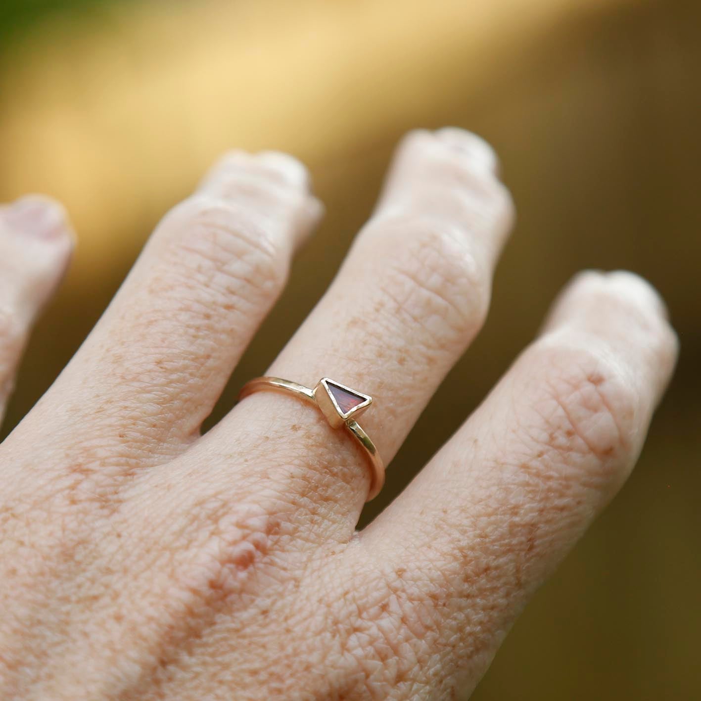 opal ring in solid gold | N 1/2