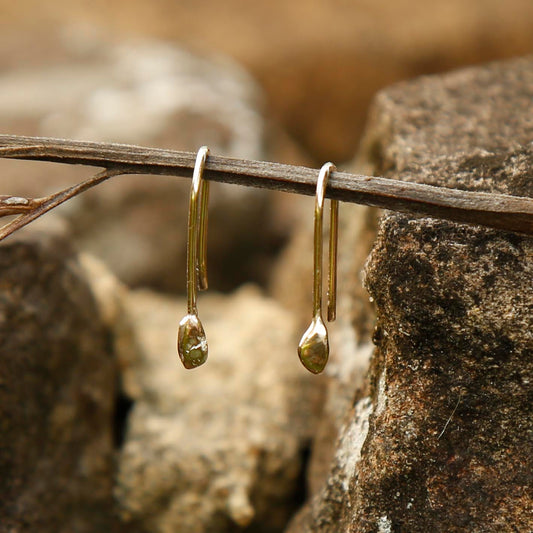 blob earrings | solid gold