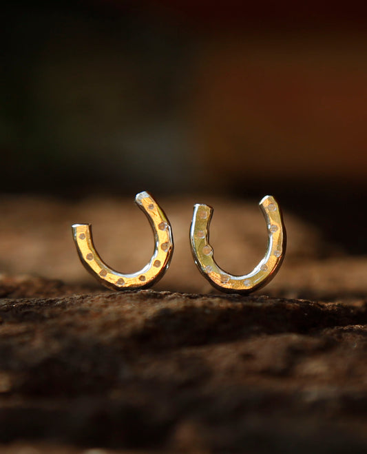 horseshoe earrings | solid silver
