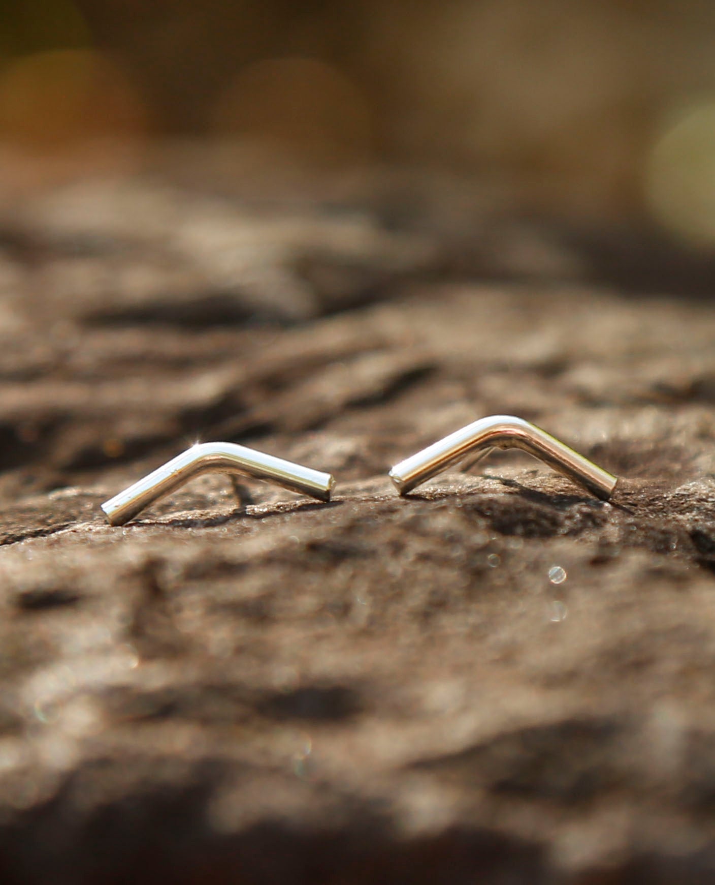 mountain earrings | solid silver