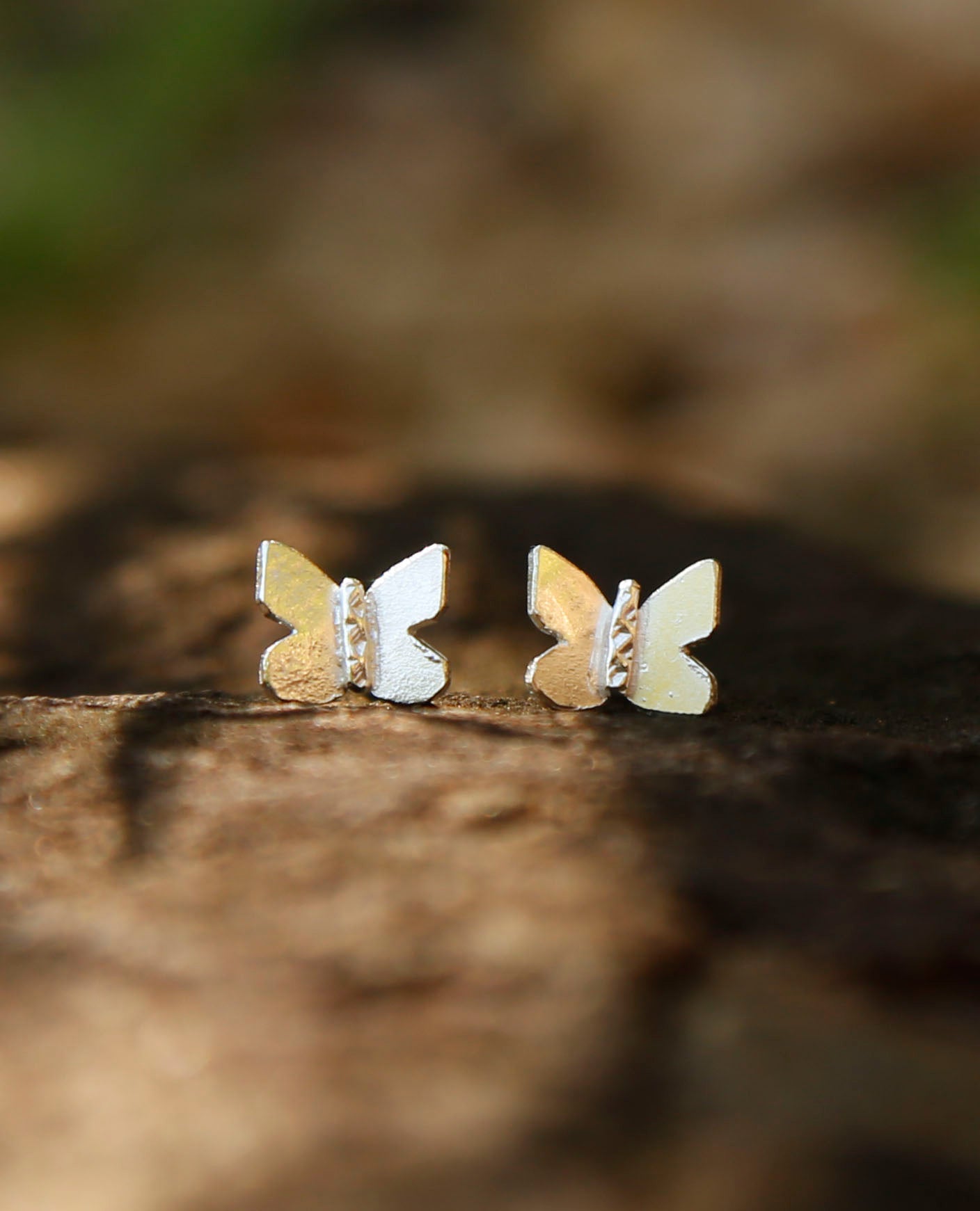 butterfly earrings | solid silver