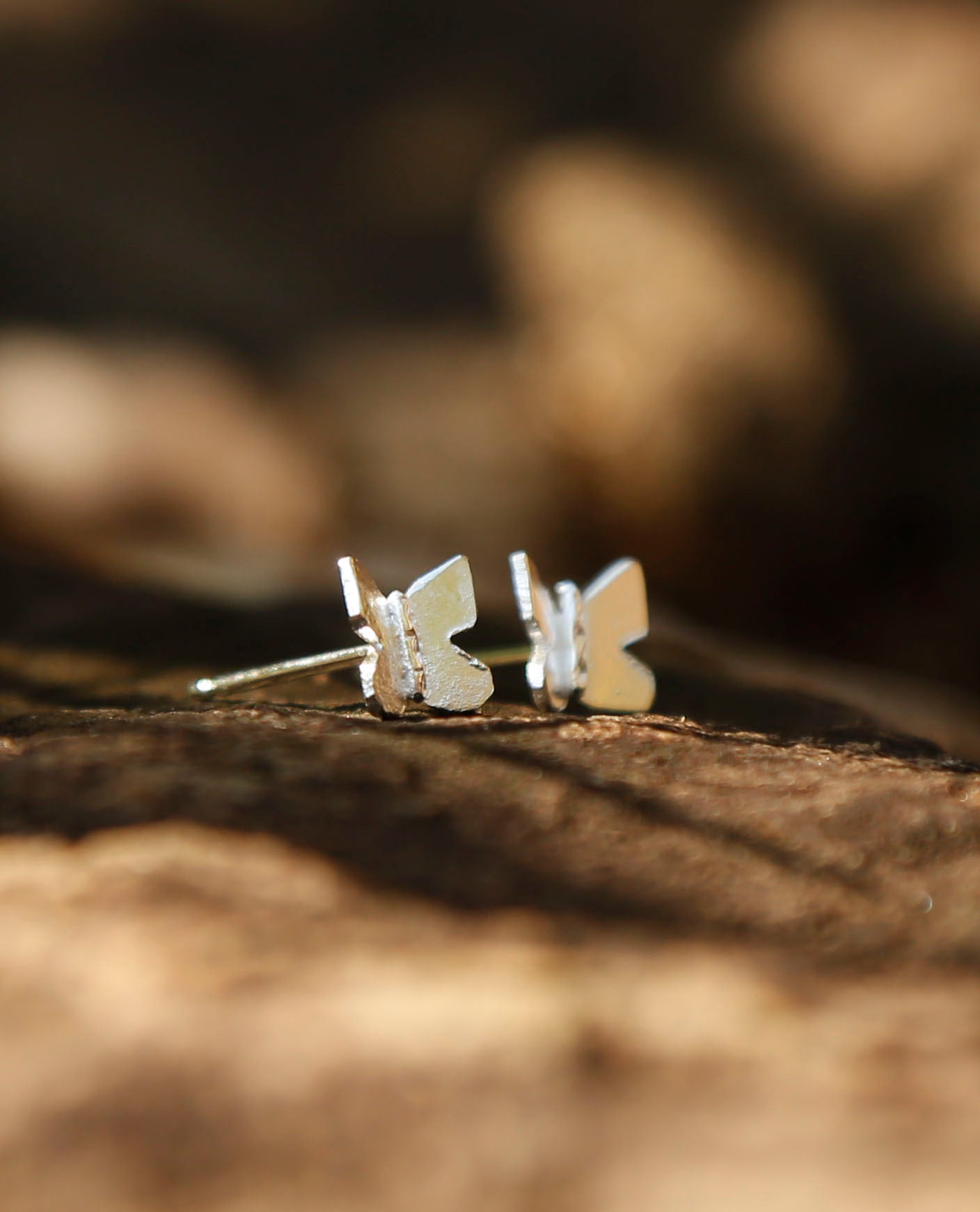 butterfly earrings | solid silver