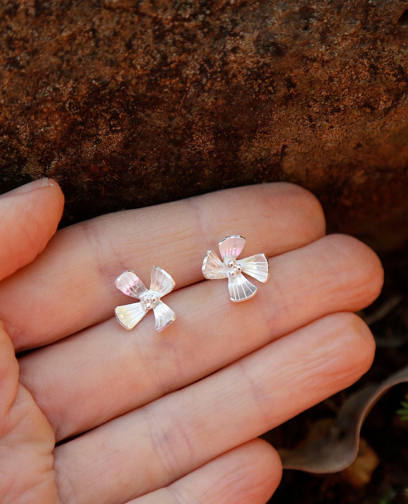 gilliflower earrings | solid silver