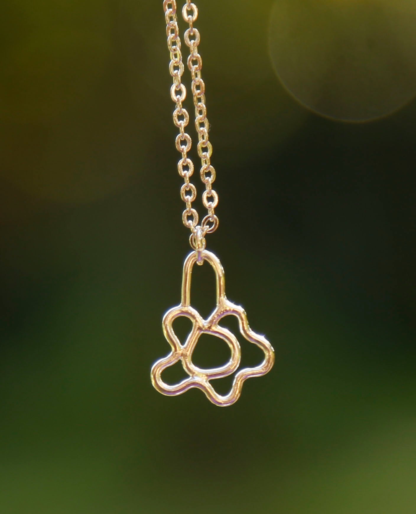 flower necklace | solid silver