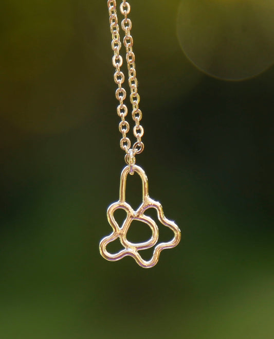 flower necklace | solid silver