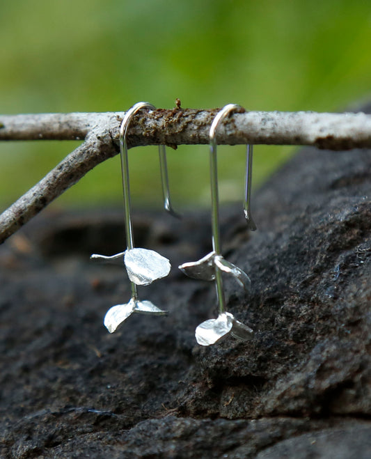 silver dollar gum earrings | solid silver