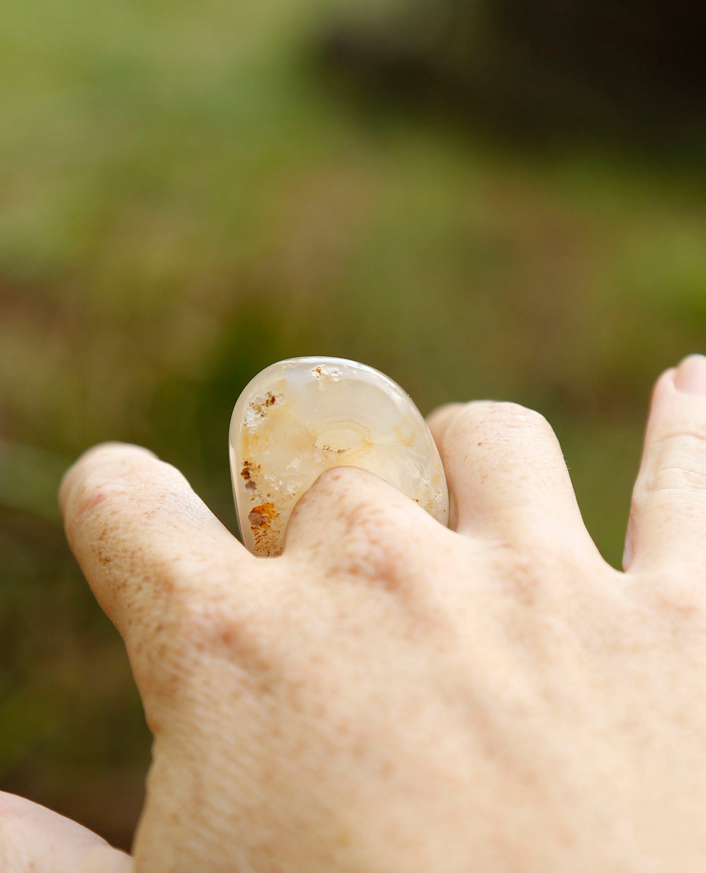 pitted | solid stone