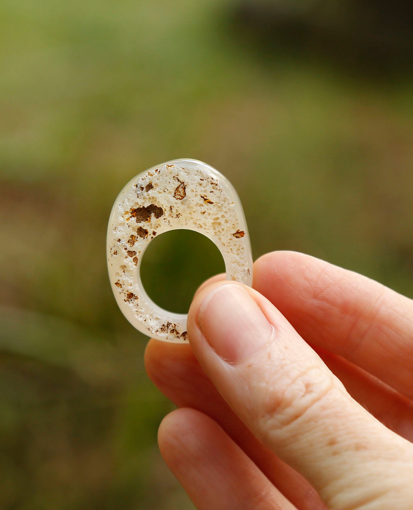 pitted | solid stone