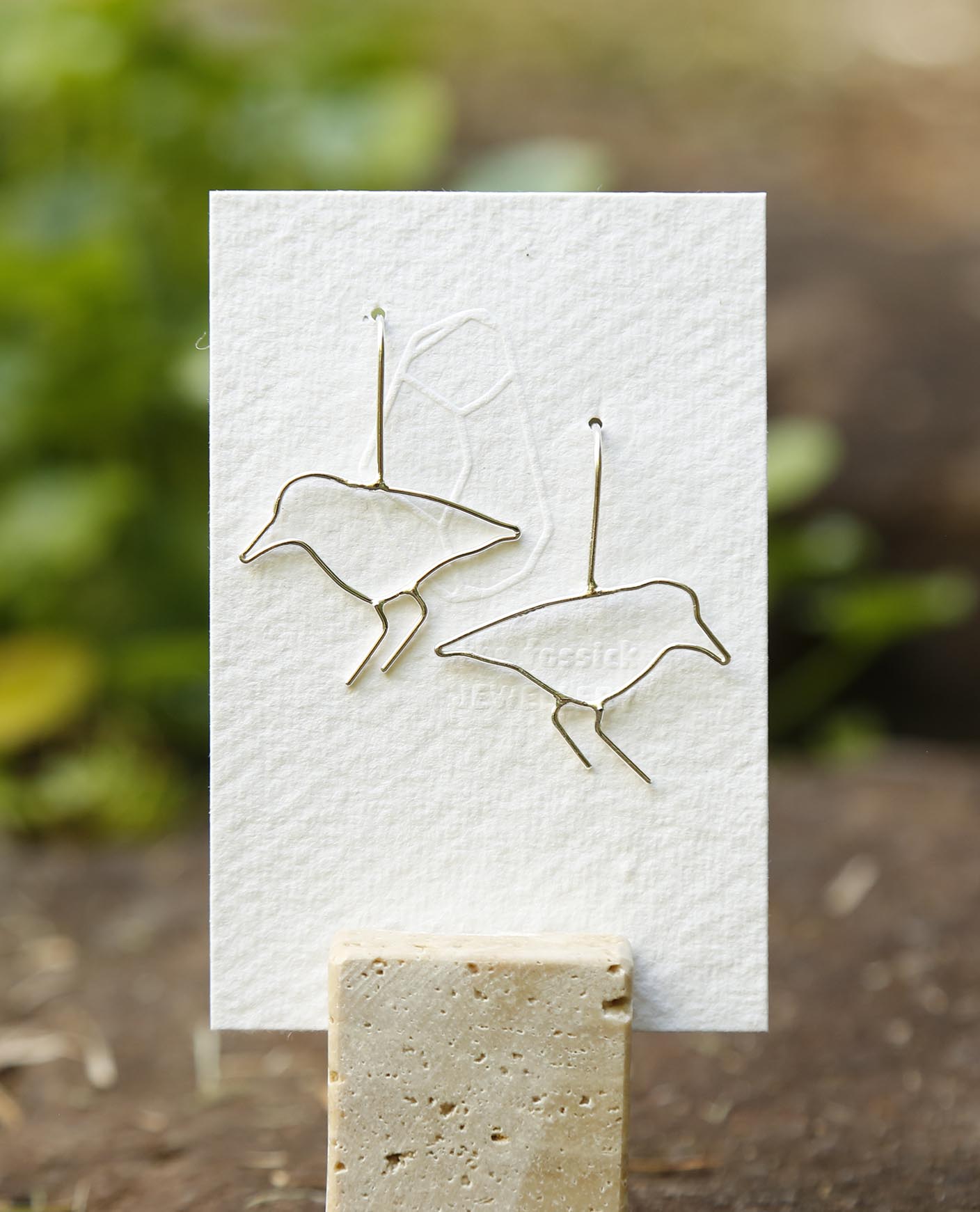 bird earrings | pied oyster catcher | solid silver