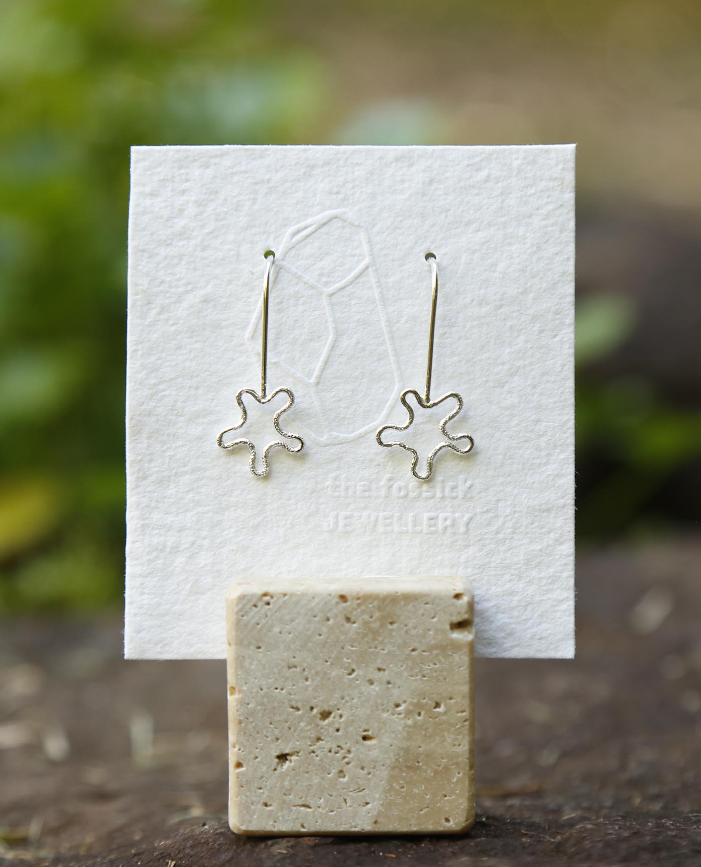flower earrings | daisy | solid silver