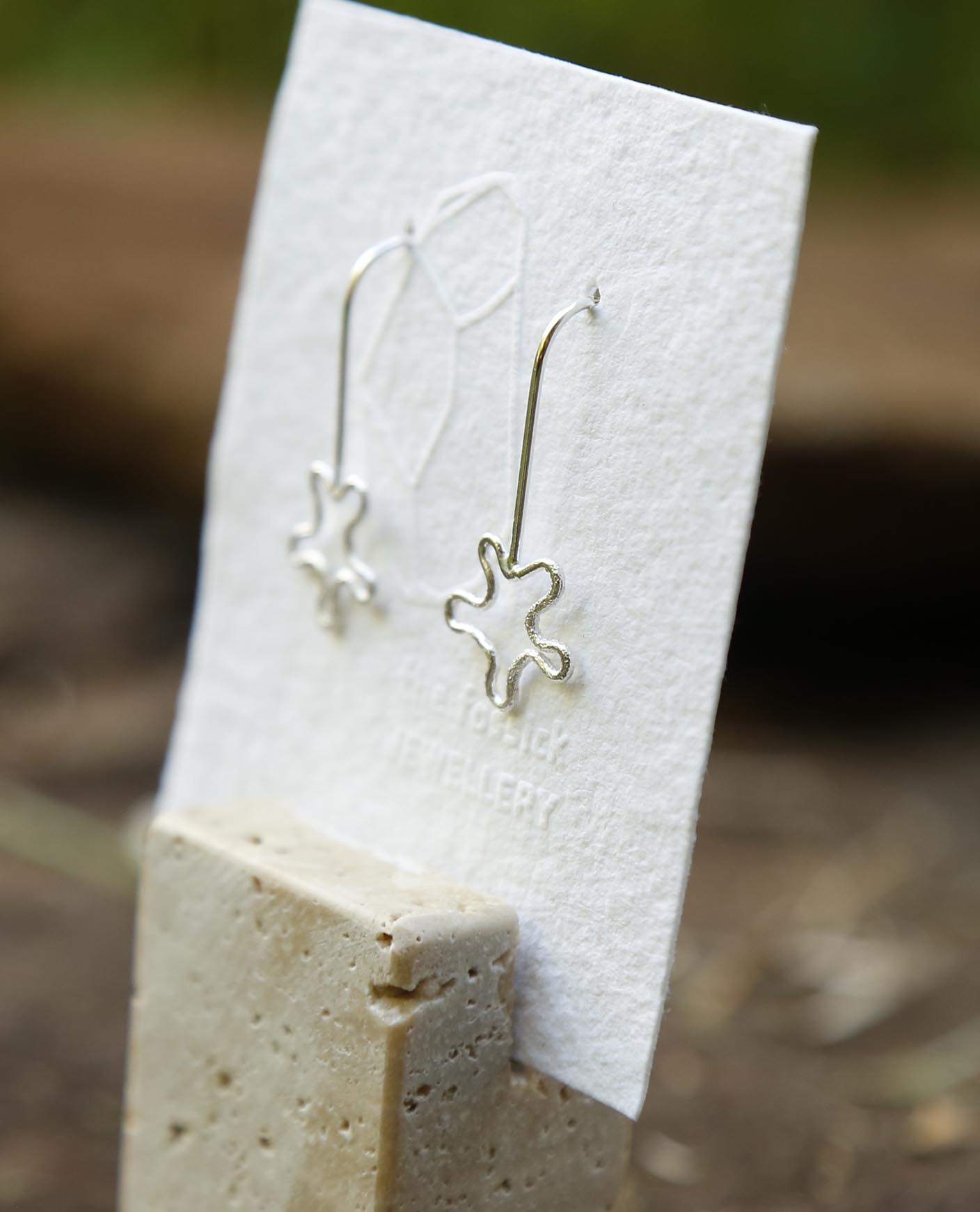 flower earrings | daisy | solid silver