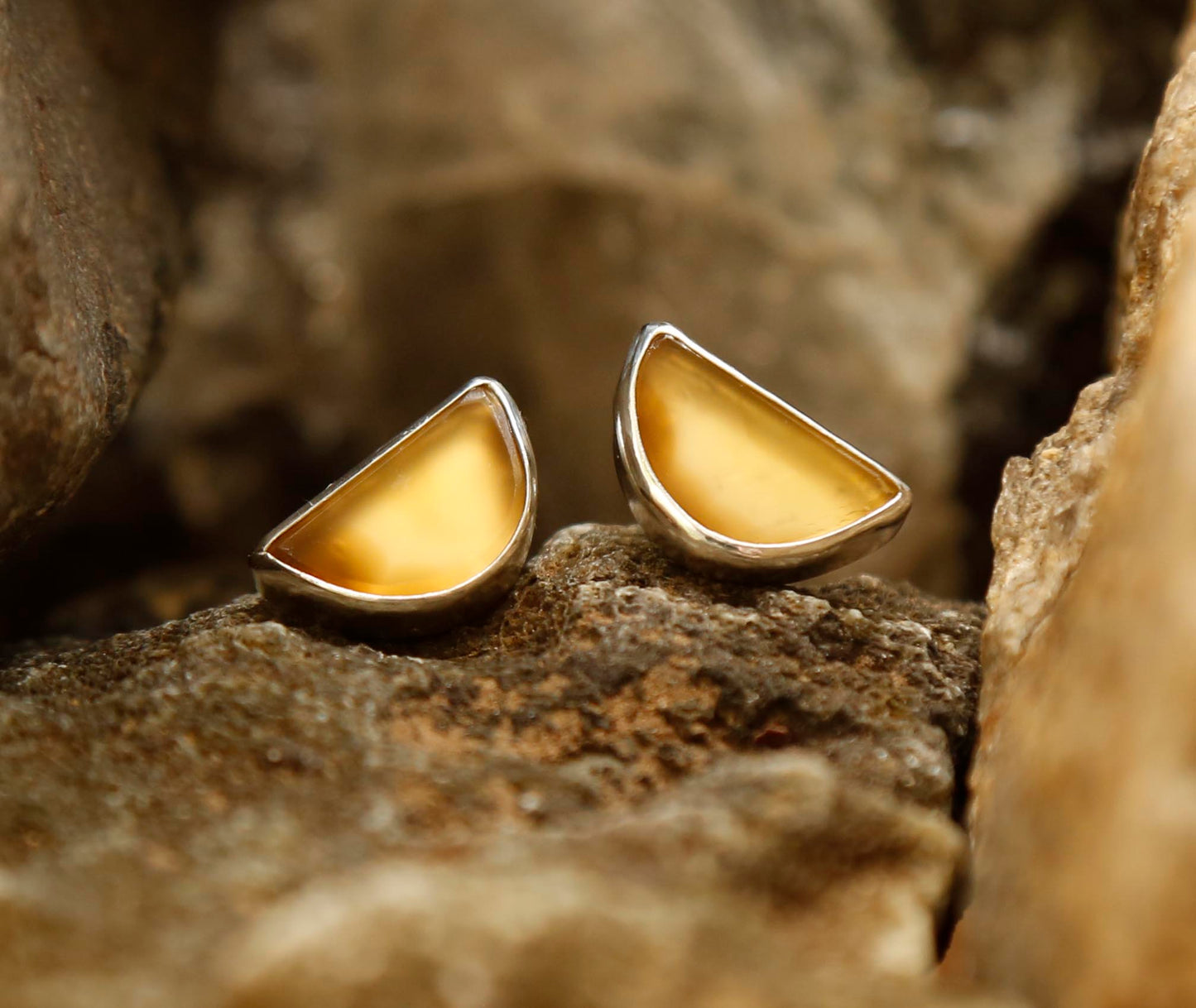 Agate Earrings | Solid Silver