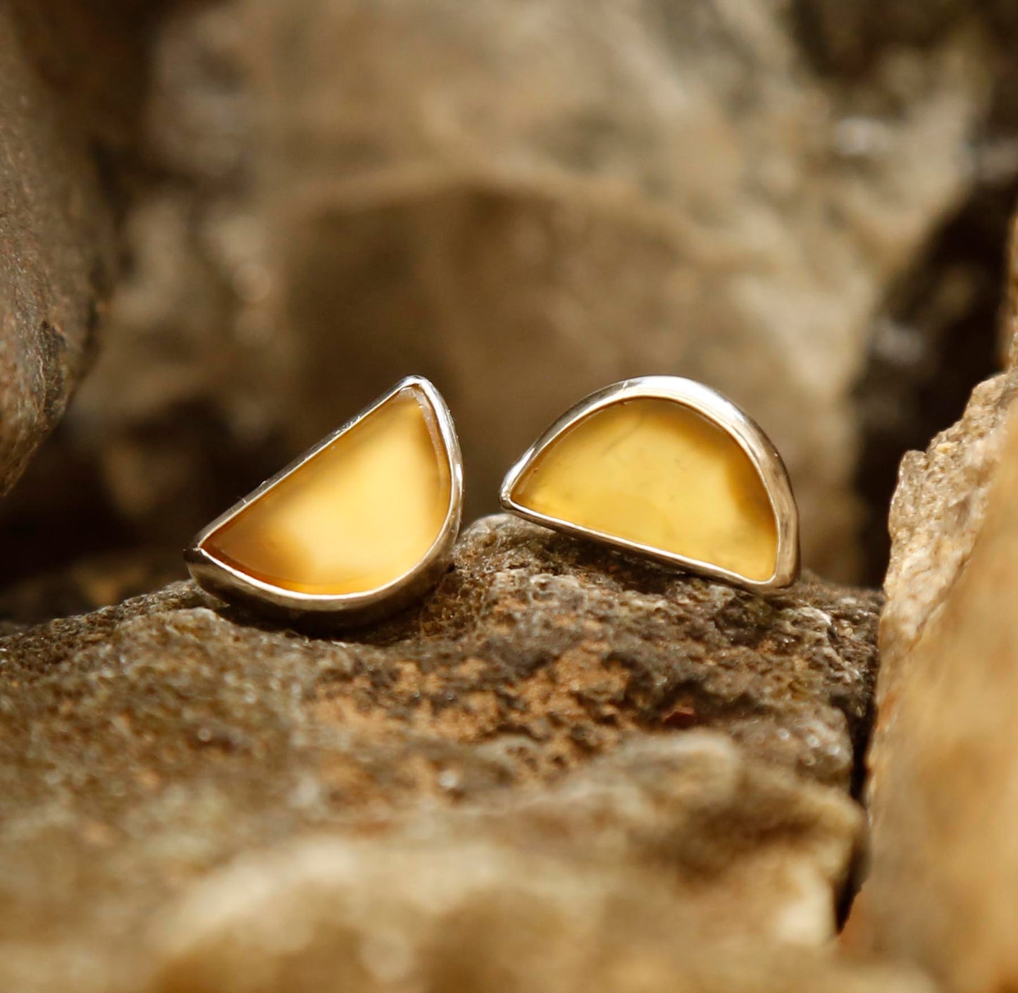 Agate Earrings | Solid Silver