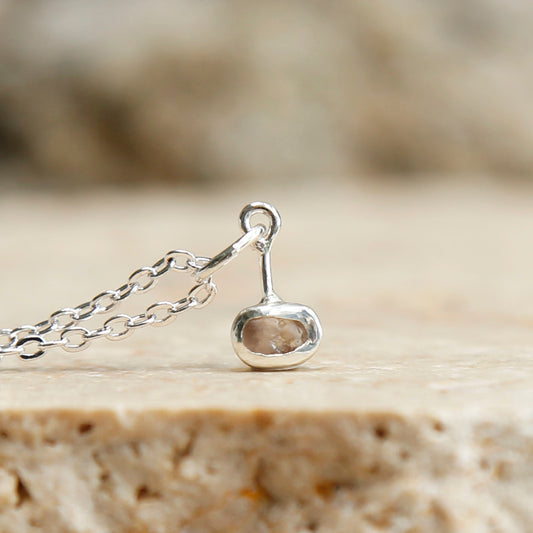 zircon pendant | solid silver