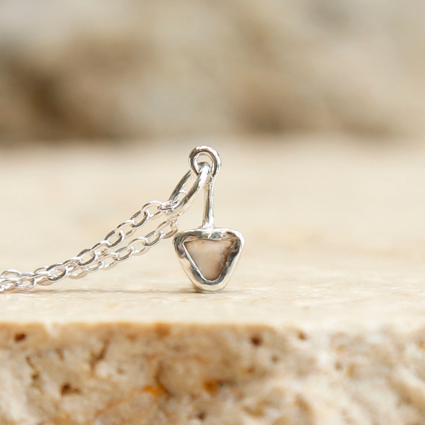 zircon pendant | solid silver