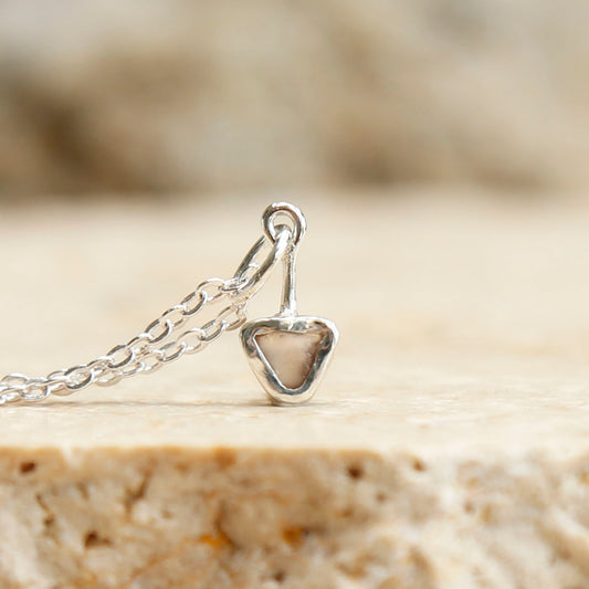 zircon pendant | solid silver
