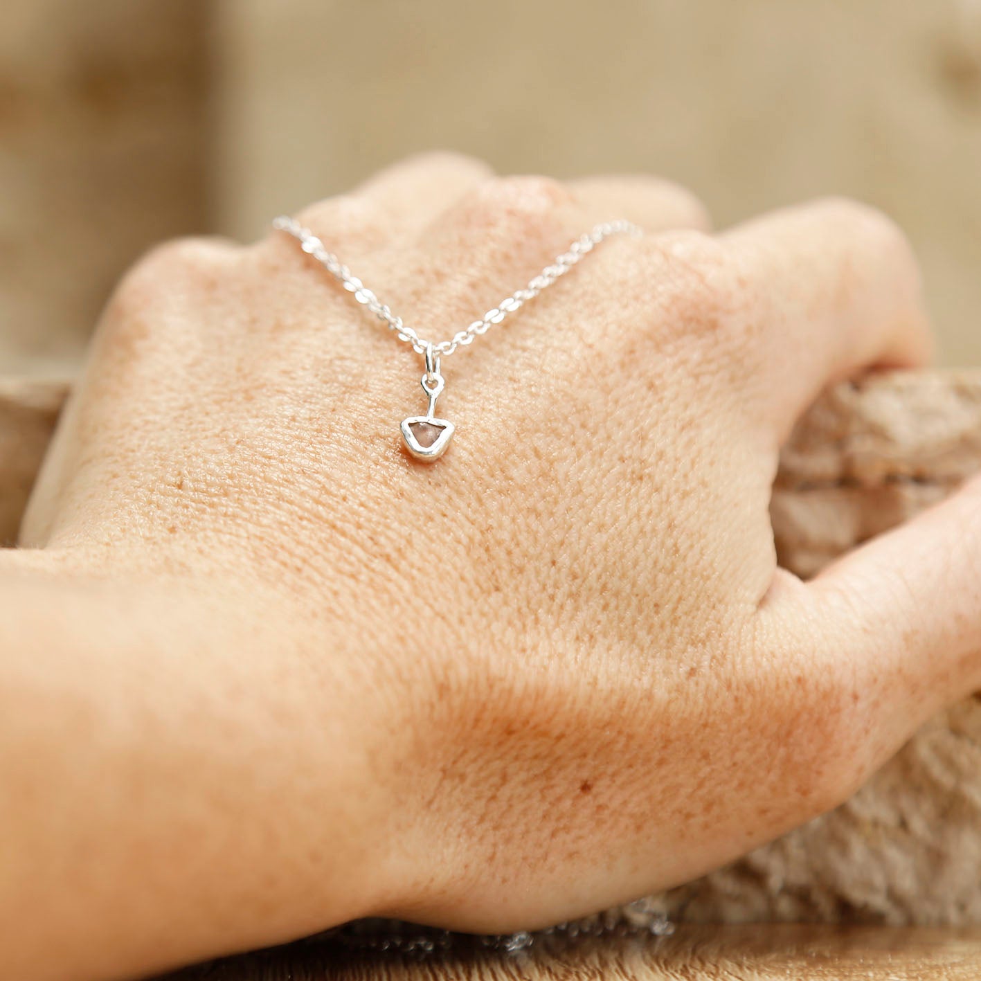 zircon pendant | solid silver