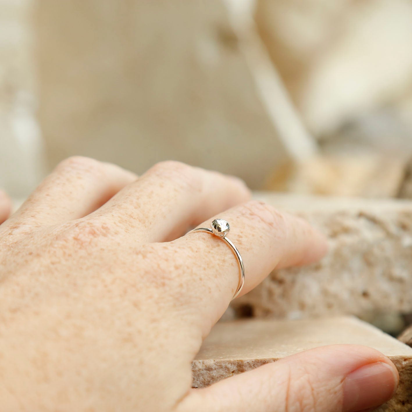 single blob ring | solid silver